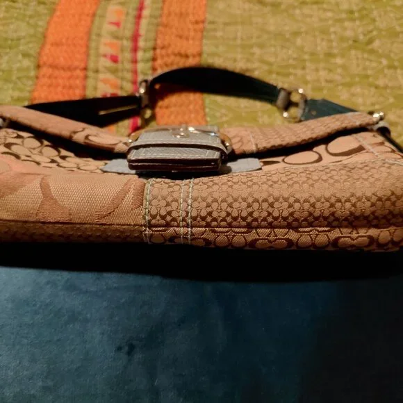 Coach Vintage Y2K Optic Signature Demi Shoulder Bag (No. C05Q-3689)